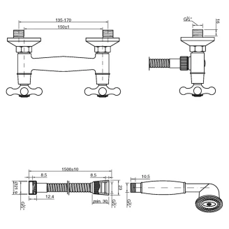 Brusearmatur <strong>Loxley</strong>  Krom Blank