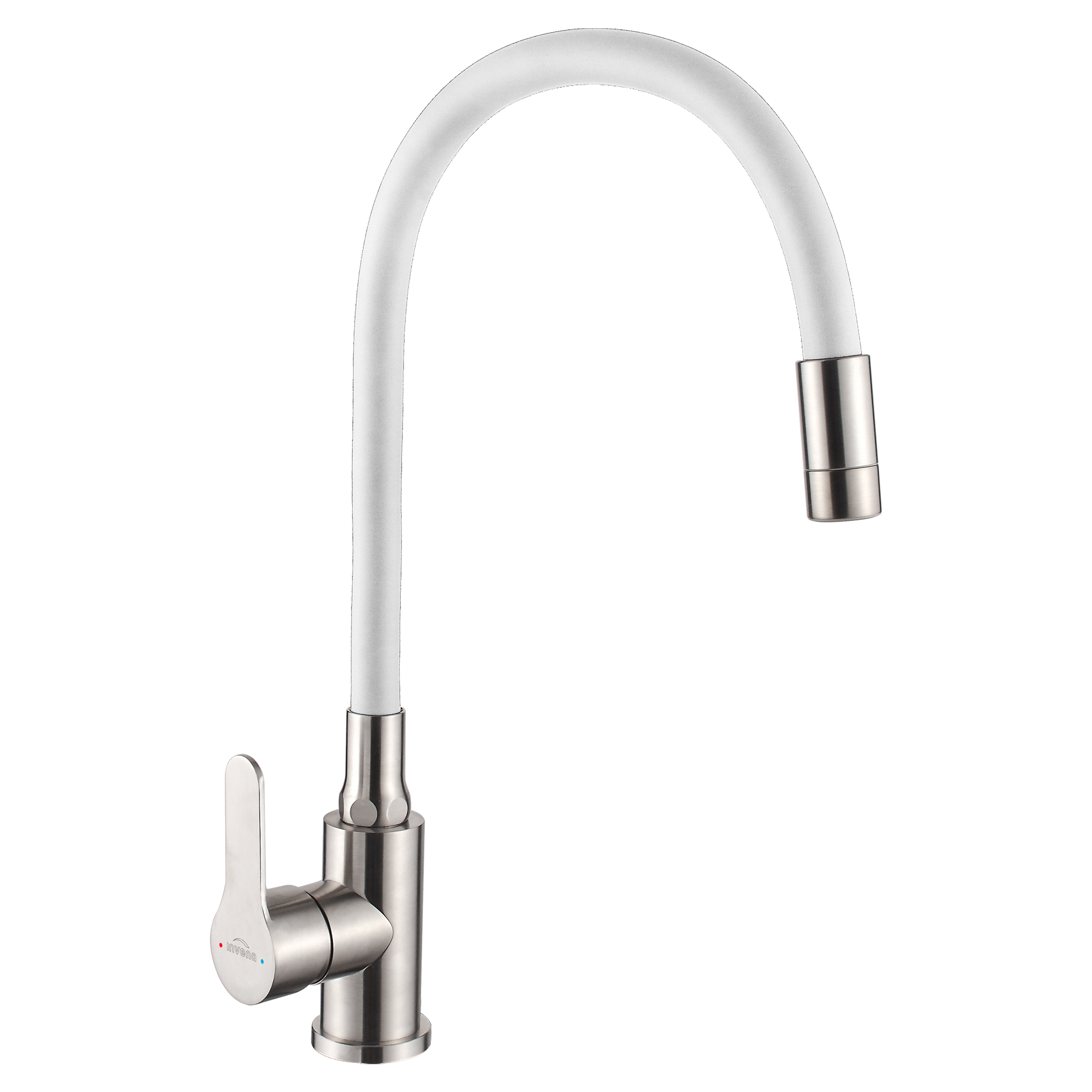 Køkkenarmatur Movento Hvid-Inox Mat med fleksibel tud