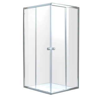 Brusehjørne <strong>Lusento</strong>  90x90 cm Kvadratisk Krom Blank