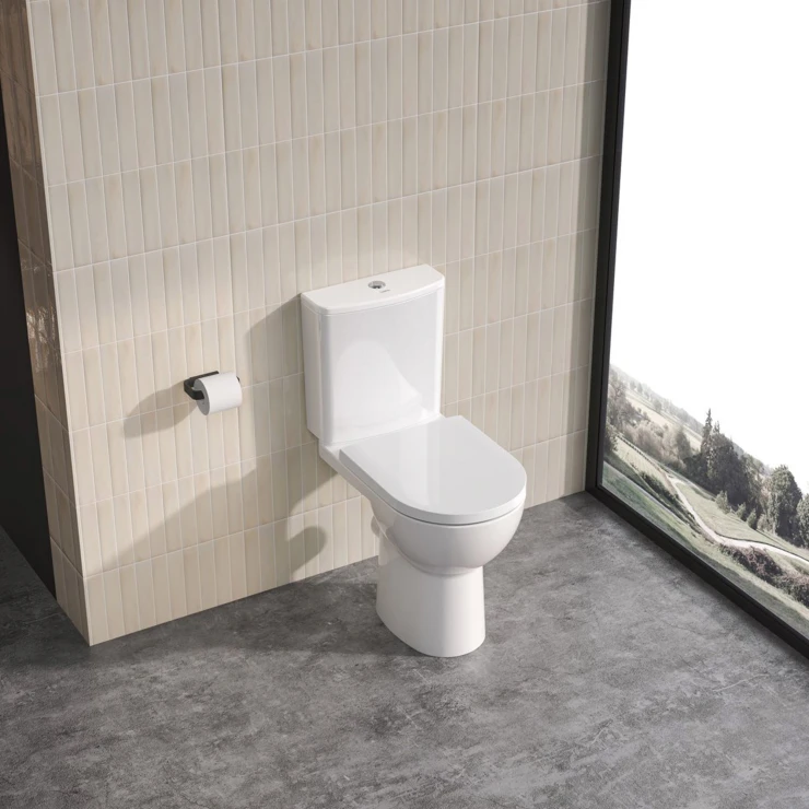 Høj Toilet Mavon Hvid Blank
