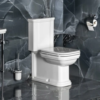 Toilet <strong>Cavendish</strong>  Hvid-Krom Blank