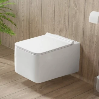 Væghængt Toilet <strong>Loretto</strong>  Hvid Blank
