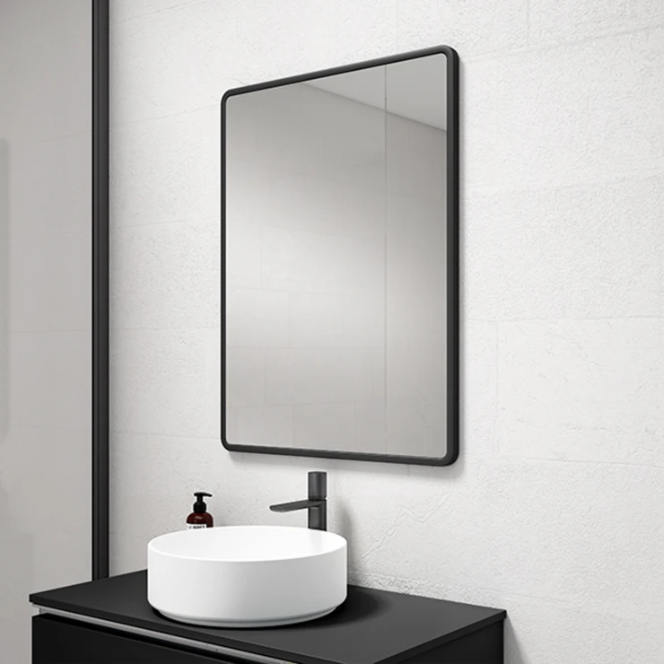 Spejl Noema 60x80 cm Sort Mat