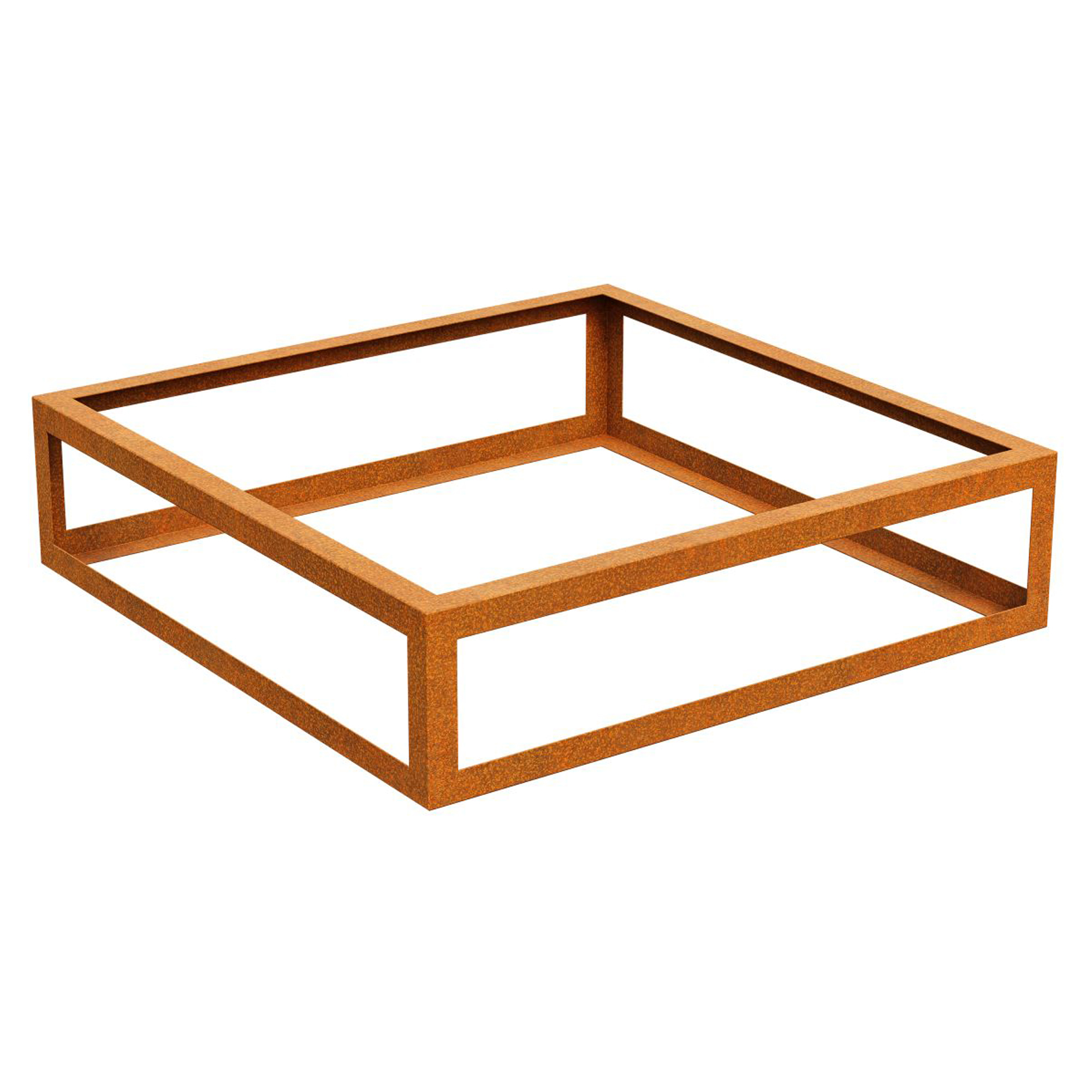 Cortena Planteringsramme Paquete Cortenstål 120x120x30 cm