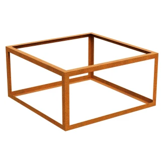 Cortena Planteringsramme <strong>Paquete</strong>  Cortenstål 120x120x60 cm