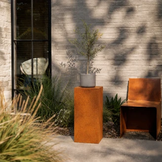 Cortena Havepiedestal <strong>Simple Corten</strong> stål 45x45x90 cm