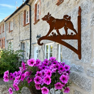 Cortenique Havedekoration Hund <strong>Nordgård</strong>  Cortenstål
