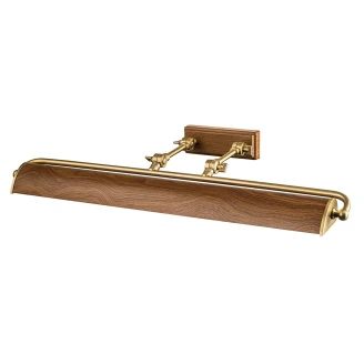 Elstead Væglampe <strong>Winchfield</strong>  Eg, Antik Messing 70 cm
