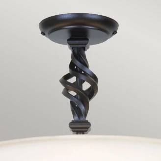 Elstead Loftlampe Pembroke Sort Ø 40 cm