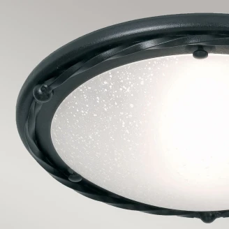 Elstead Loftlampe Pembroke Sort Ø 30 cm