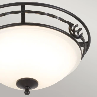 Elstead Loftlampe Pembroke Sort Ø 36 cm