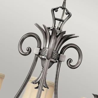 Hinkley Pendellampe Trio Plantation Antik Nikkel