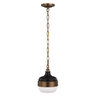 Feiss Pendellampe S Cadence Antik Messing, Sort
