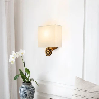 Flambeau Væglampe S <strong>Swirl</strong>  Guld