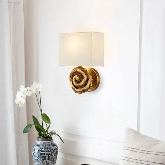 Flambeau Væglampe M <strong>Swirl</strong>  Guld
