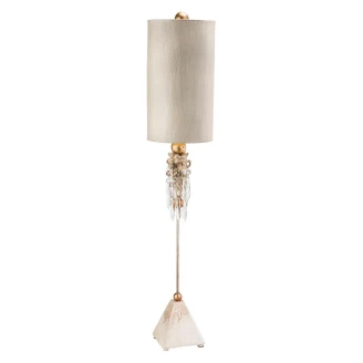 Flambeau Bordlampe Madison Beige, Guld
