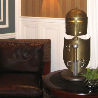 Elstead Bordlampe <strong>Crusader</strong>  Bronze