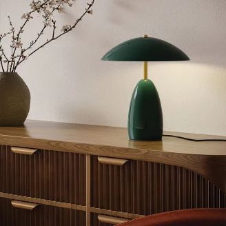 Alora Mood Bordlampe M <strong>Poppy</strong>  Fyrgrøn