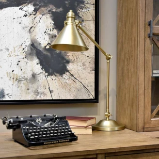 Elstead Bordlampe <strong>Provence</strong>  Antik Messing
