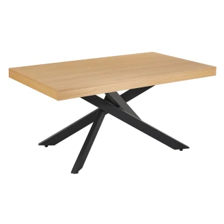 Spisebord <strong>Ofroot</strong>  Træ, Sort 160-240x90 cm