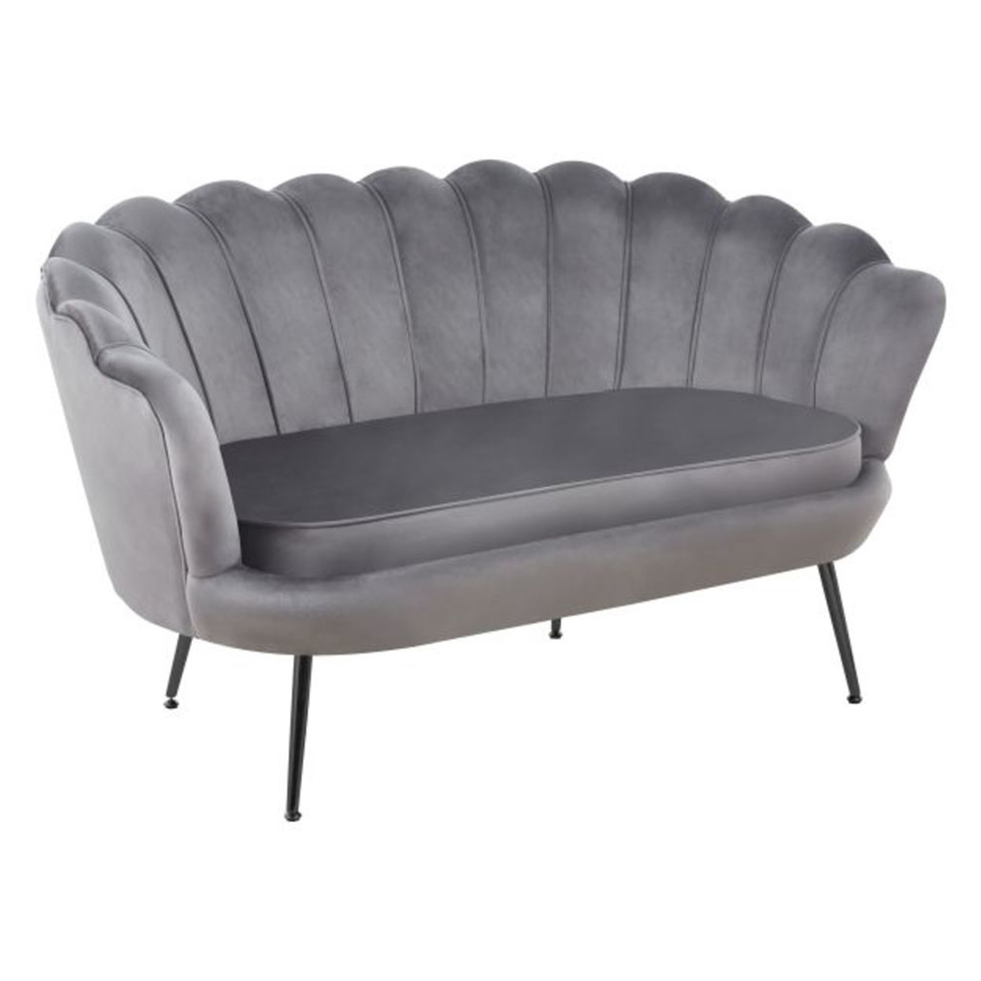 Sofa med Ben Sort Hightlands Grå