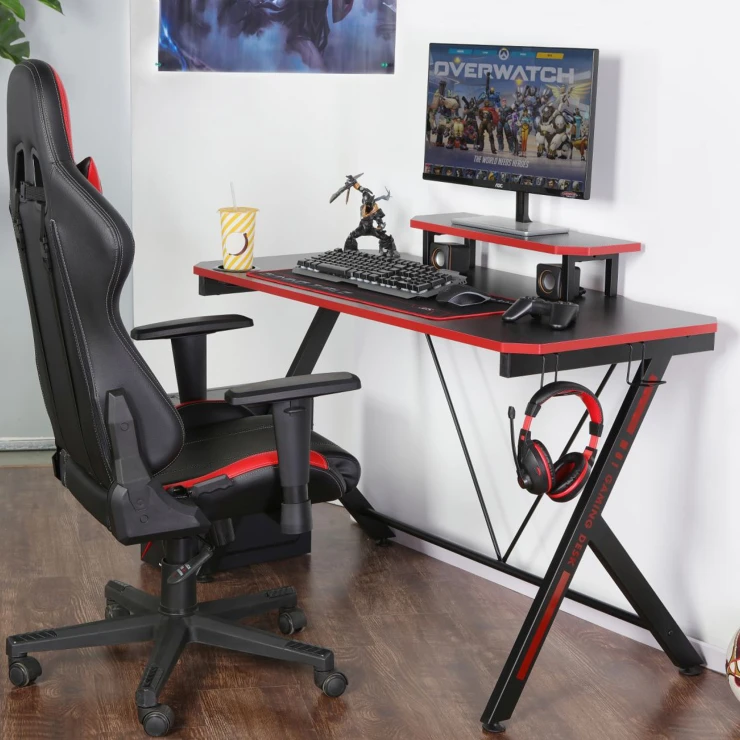 Gamingbord Vertex Sort, Rød