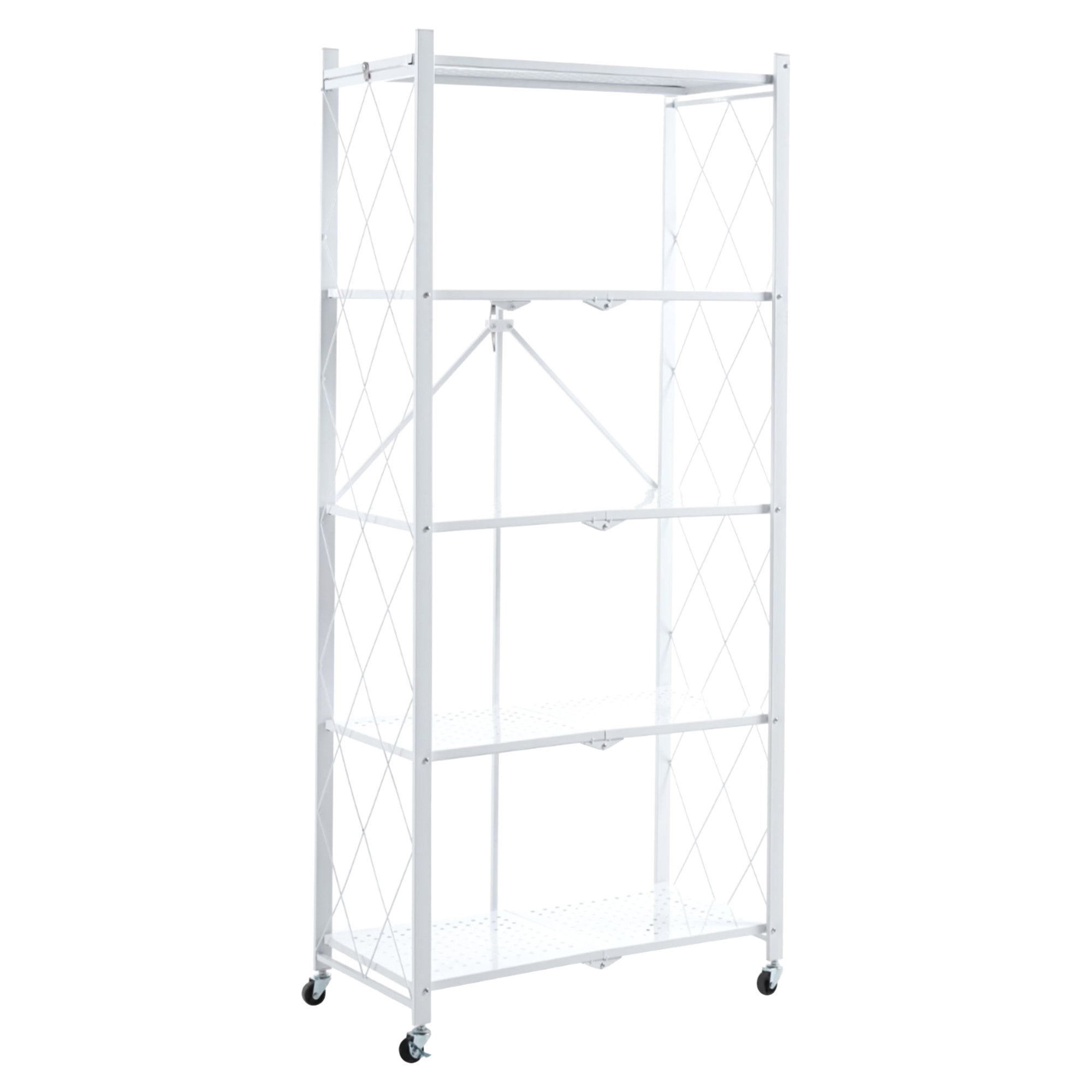 Reol på Hjul Wonkleaf Hvid 158 cm