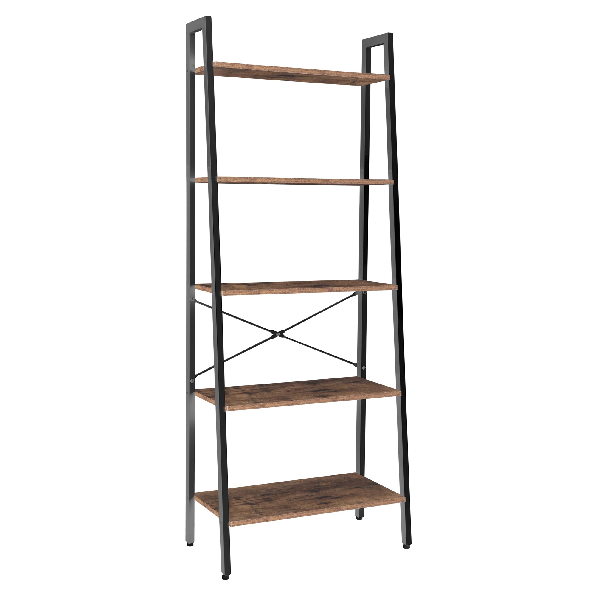 Reol Westline Brun Træ, Sort 164 cm