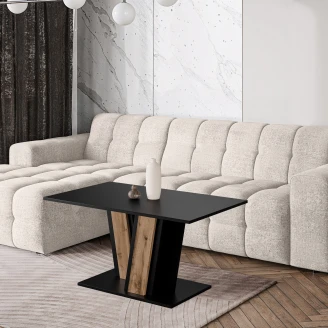 Sofabord Alton Sort, Træ 100x60 cm