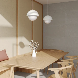 Hængende Lampe <strong>Lavardin</strong>  S Beige Mat