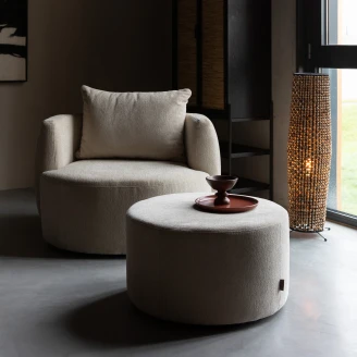 Dutchbone Loungestol <strong>Rocca</strong>  Beige