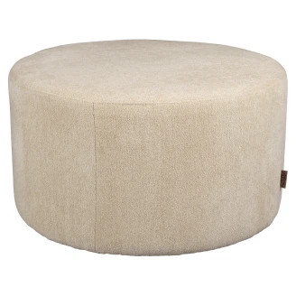 Dutchbone Puf <strong>Rocca</strong>  Beige