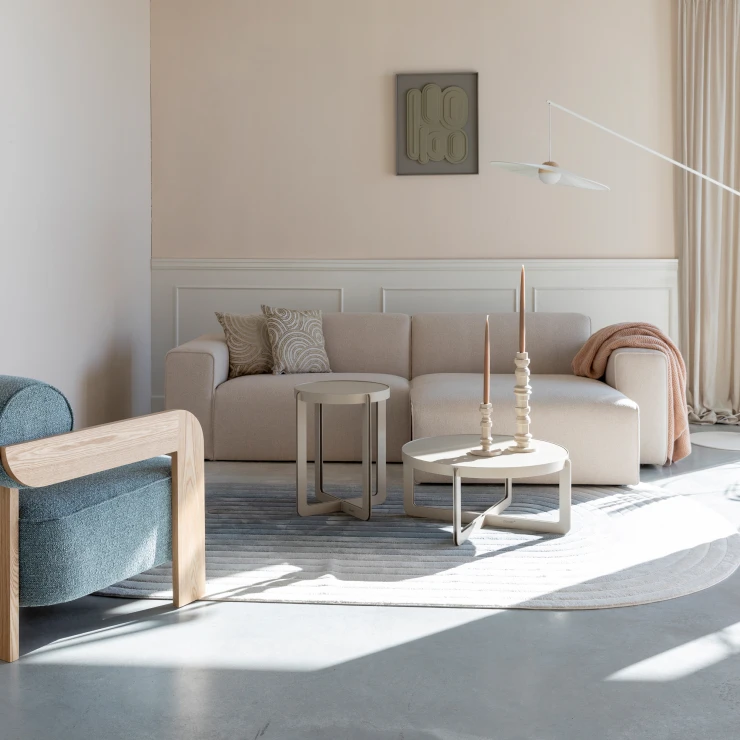 Zuiver Concept Sofa Højrevendt Milka Sand