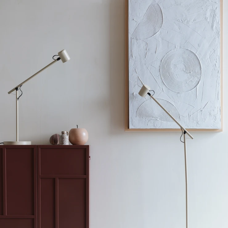 Gulvlampe Arno Beige