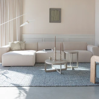 Zuiver Concept Sofa 4-5-personers Venstrevendt <strong>Milka</strong>  Creme, Beige