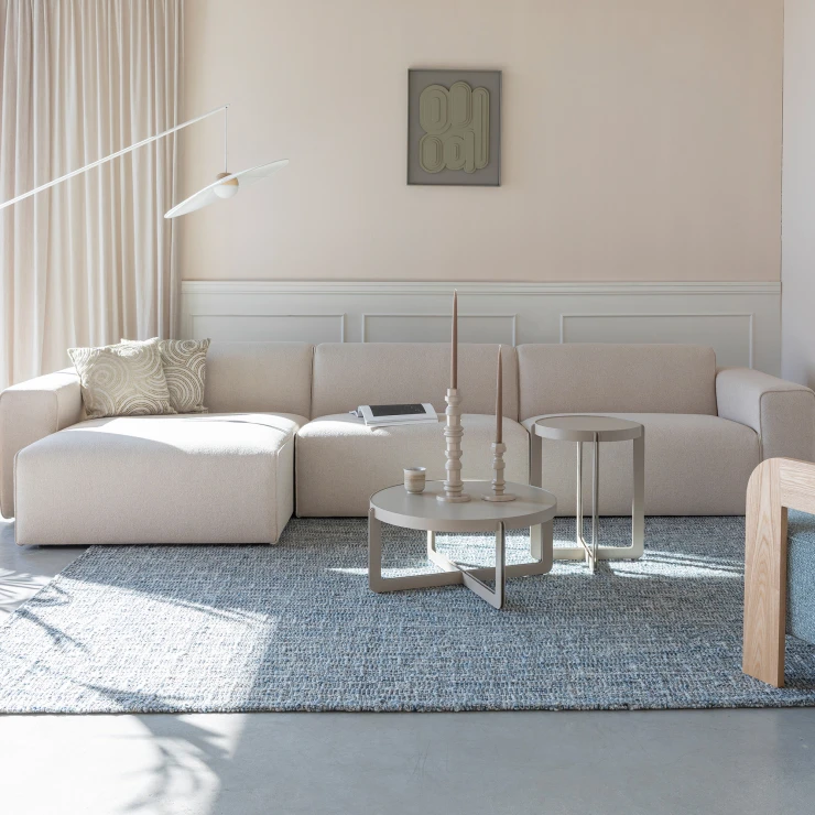 Zuiver Concept Sofa Venstrevendt Milka Creme, Beige