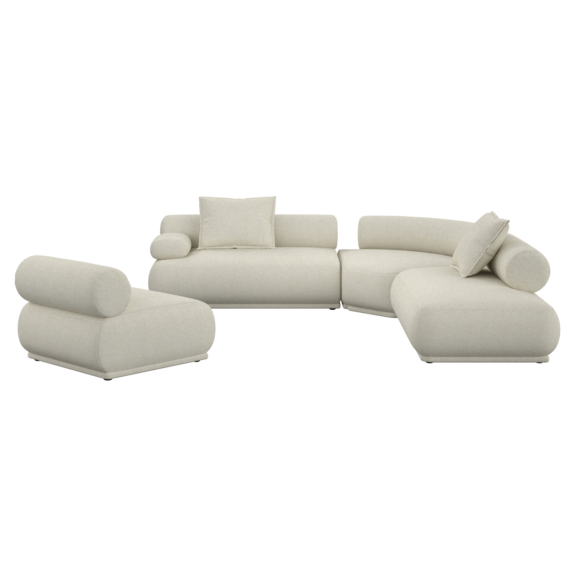 Zuiver Sofa 7,5-pers. Venstre Rembrandt Beige