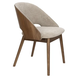 Dutchbone Stol <strong>Velore</strong>  Beige, Træ