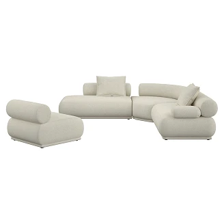 Zuiver Sofa 7,5-pers. Højre <strong>Rembrandt</strong>  Beige