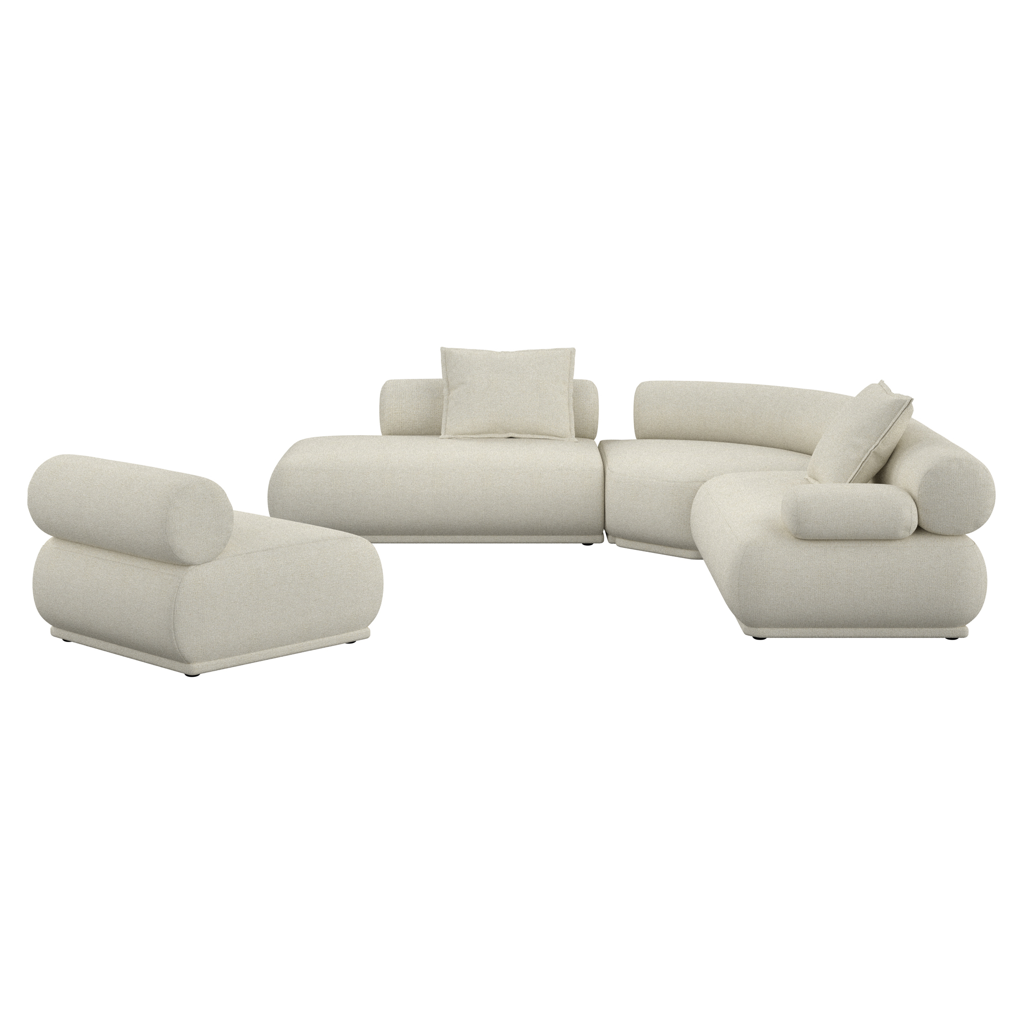 Zuiver Sofa 7,5-pers. Højre Rembrandt Beige