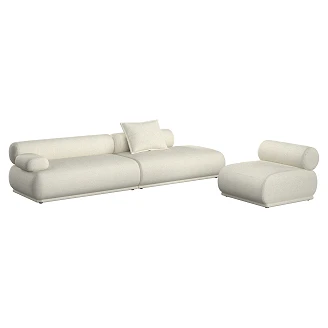 Zuiver Sofa 4,5-pers. Venstre <strong>Rembrandt</strong>  Beige
