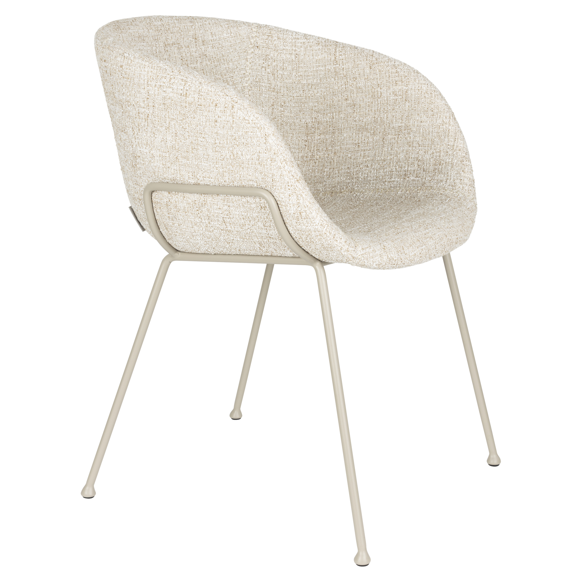 Zuiver Stol med Armlæn Feston Beige