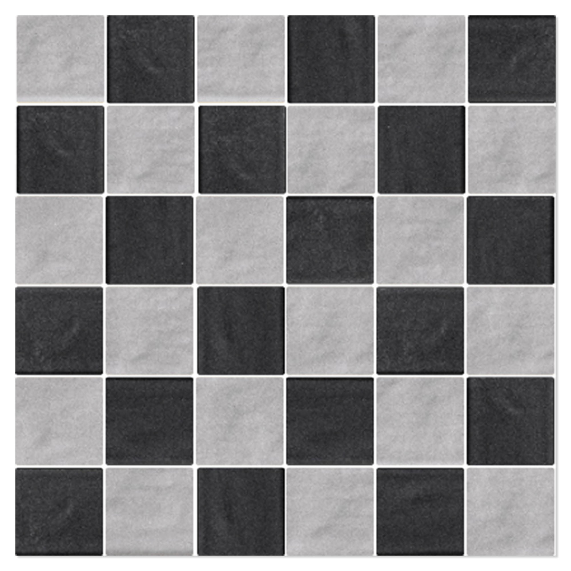 Mosaik Klinker Ashbury Lysegrå-Sort Mat 30x30 cm