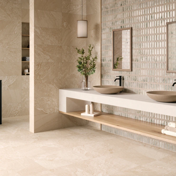 Klinker Vidde Beige Mat-Relief 31x56 cm