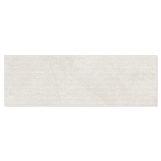Vægflise <strong>Sora</strong>  Hvid Mat-Relief 20x60 cm