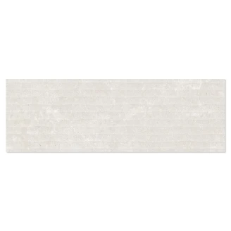 Vægflise <strong>Sora</strong>  Hvid Mat-Relief 20x60 cm