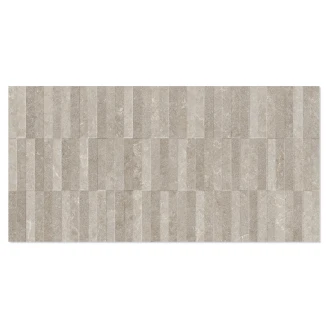 Klinker <strong>Sora</strong>  Brun-Relief Mat 60x120 cm