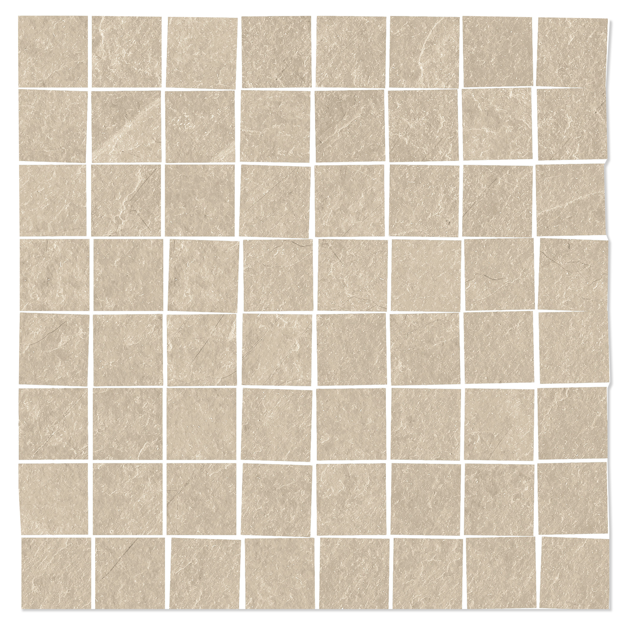 Mosaik Klinker Skala Beige Mat 30x30 (7x7) cm