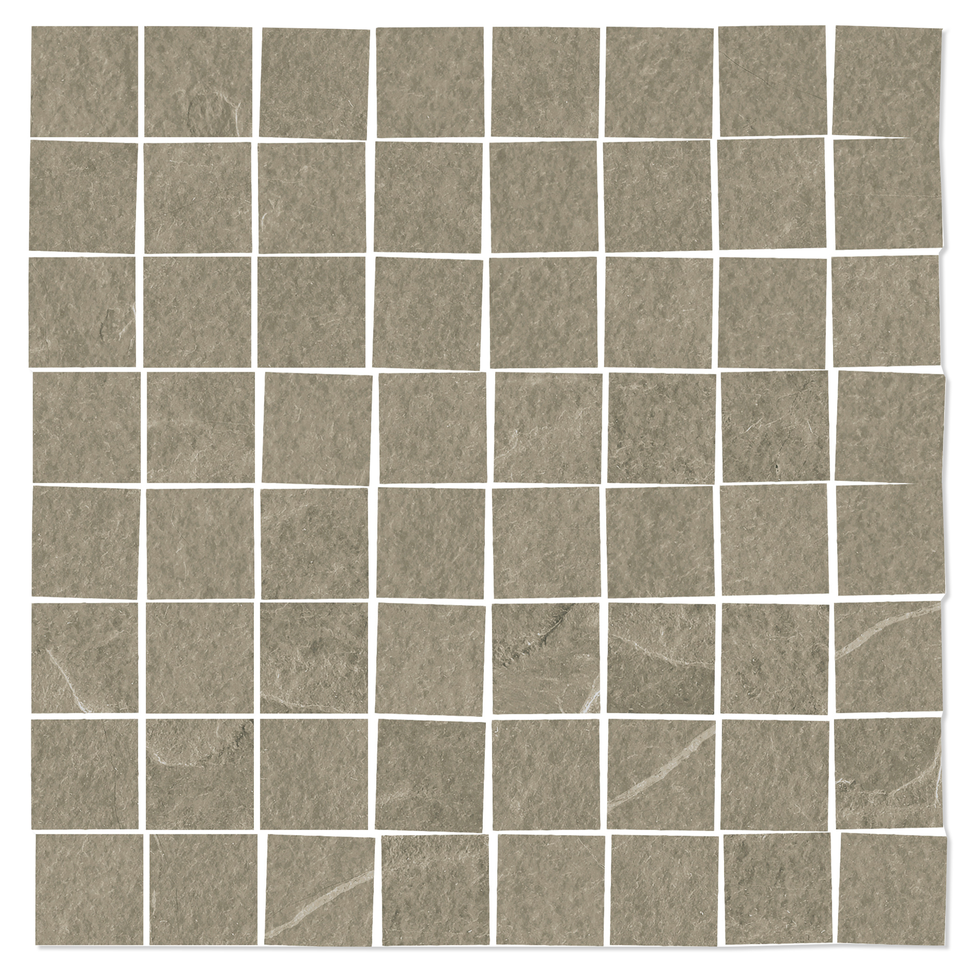 Mosaik Klinker Skala Grå Beige Mat 30x30 (7x7) cm