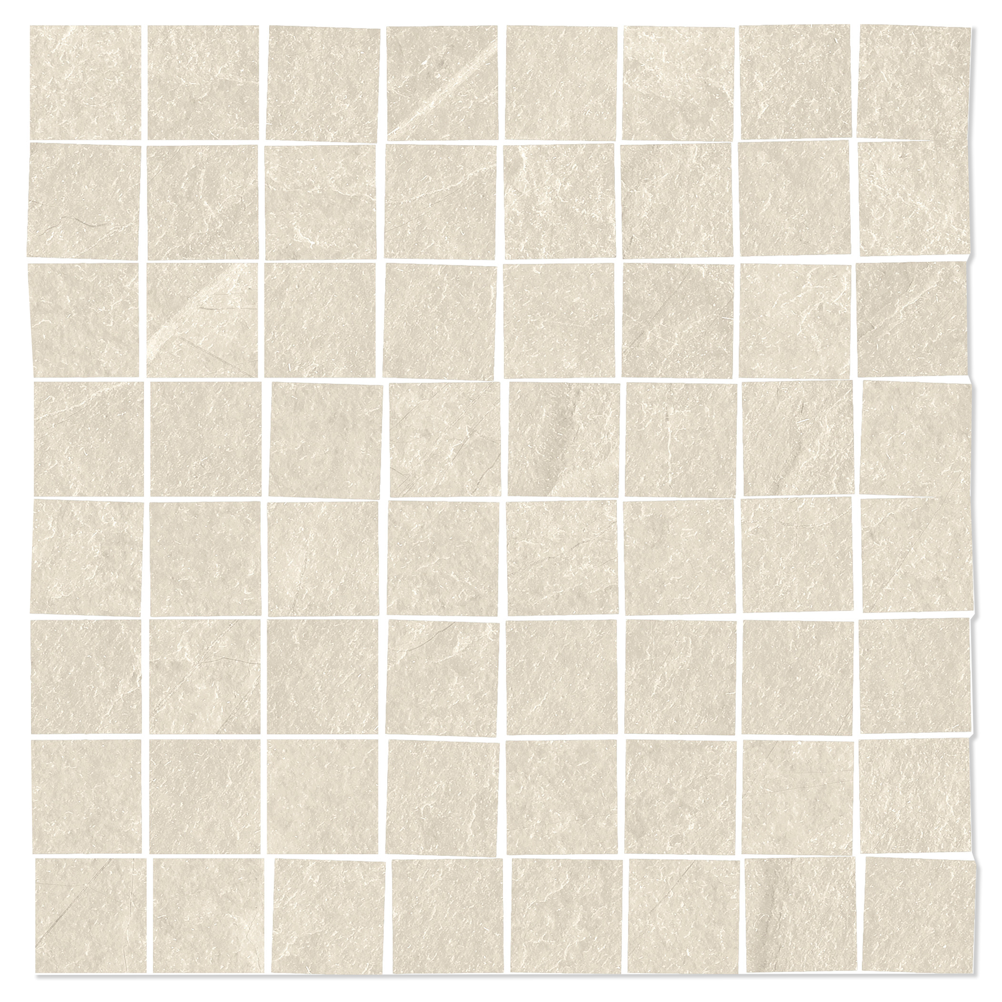 Mosaik Klinker Skala Elfenben Mat 30x30 (7x7) cm